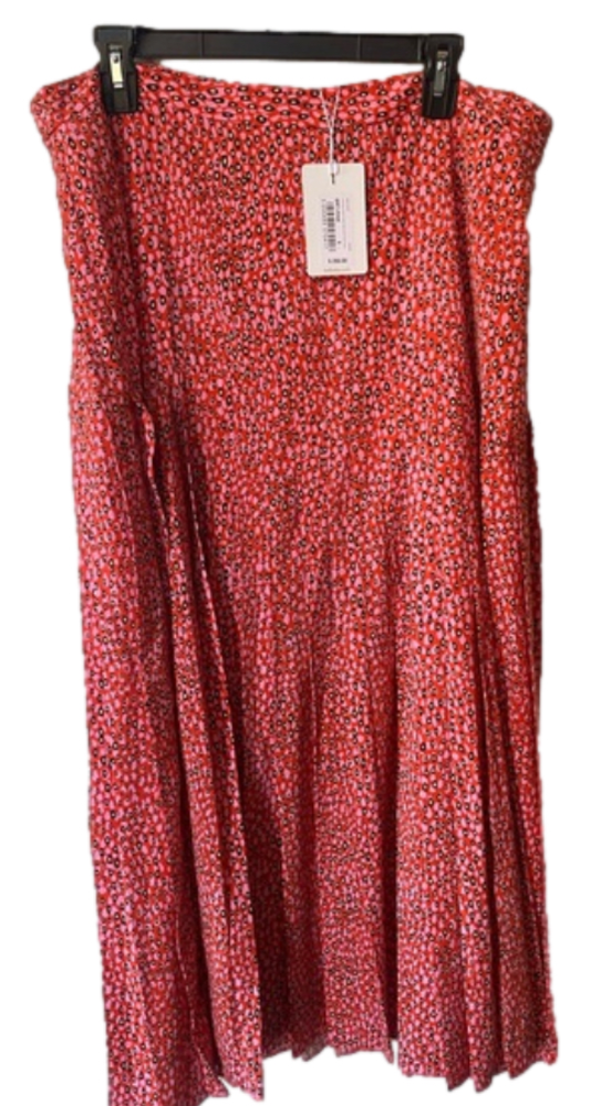 NWT Ted Baker Zandi Printed Knife Pleat Split Midi Skirt Size 6 (2XL) - Picture 9 of 12
